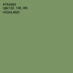 #7A9463 - Highland Color Image