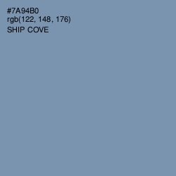 #7A94B0 - Ship Cove Color Image