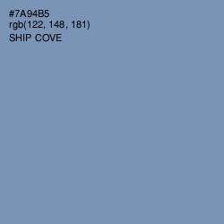 #7A94B5 - Ship Cove Color Image