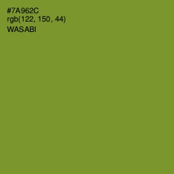 #7A962C - Wasabi Color Image