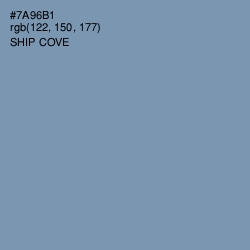 #7A96B1 - Ship Cove Color Image