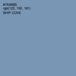 #7A96B5 - Ship Cove Color Image