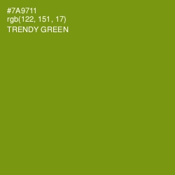 #7A9711 - Trendy Green Color Image