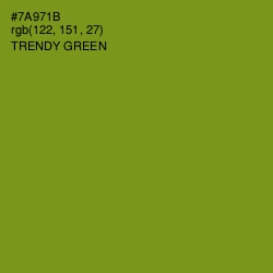 #7A971B - Trendy Green Color Image