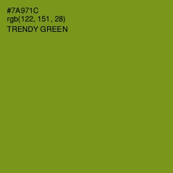 #7A971C - Trendy Green Color Image