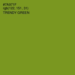 #7A971F - Trendy Green Color Image