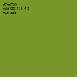#7A9729 - Wasabi Color Image