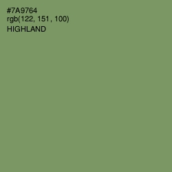 #7A9764 - Highland Color Image