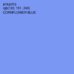 #7A97F3 - Cornflower Blue Color Image