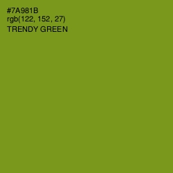 #7A981B - Trendy Green Color Image