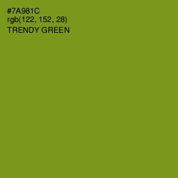 #7A981C - Trendy Green Color Image