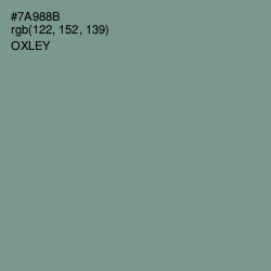 #7A988B - Oxley Color Image