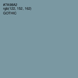 #7A98A2 - Gothic Color Image