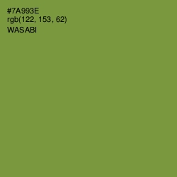 #7A993E - Wasabi Color Image