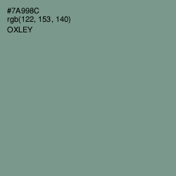 #7A998C - Oxley Color Image