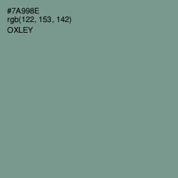 #7A998E - Oxley Color Image