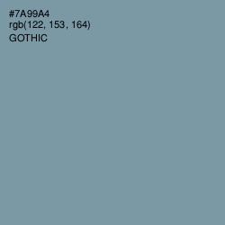 #7A99A4 - Gothic Color Image