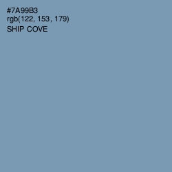 #7A99B3 - Ship Cove Color Image