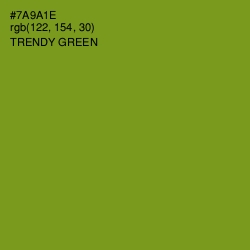 #7A9A1E - Trendy Green Color Image