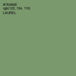 #7A9A6E - Laurel Color Image