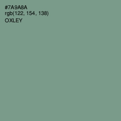 #7A9A8A - Oxley Color Image