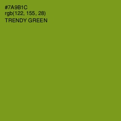 #7A9B1C - Trendy Green Color Image