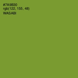 #7A9B30 - Wasabi Color Image