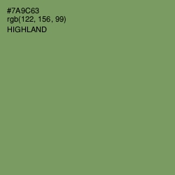 #7A9C63 - Highland Color Image