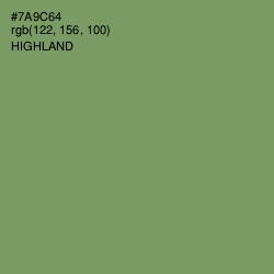 #7A9C64 - Highland Color Image