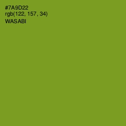 #7A9D22 - Wasabi Color Image