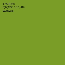 #7A9D28 - Wasabi Color Image