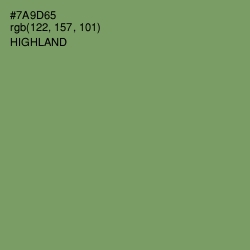 #7A9D65 - Highland Color Image
