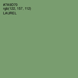 #7A9D70 - Laurel Color Image