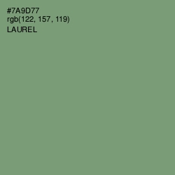 #7A9D77 - Laurel Color Image