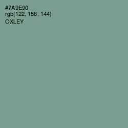 #7A9E90 - Oxley Color Image