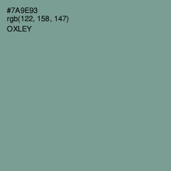 #7A9E93 - Oxley Color Image