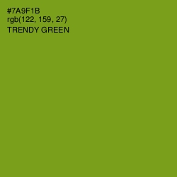 #7A9F1B - Trendy Green Color Image