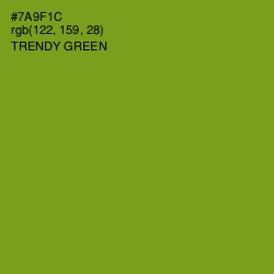 #7A9F1C - Trendy Green Color Image