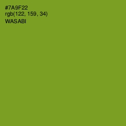 #7A9F22 - Wasabi Color Image