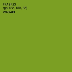 #7A9F23 - Wasabi Color Image