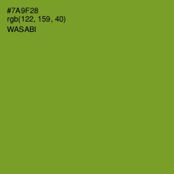 #7A9F28 - Wasabi Color Image