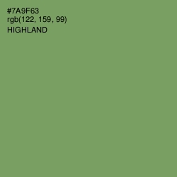 #7A9F63 - Highland Color Image