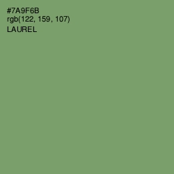 #7A9F6B - Laurel Color Image