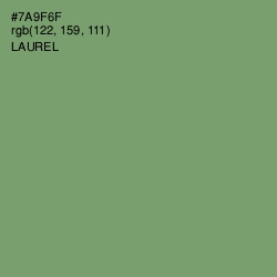#7A9F6F - Laurel Color Image