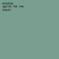 #7A9F90 - Oxley Color Image