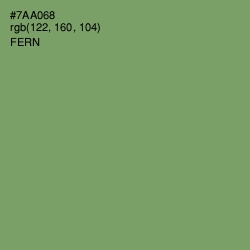 #7AA068 - Fern Color Image