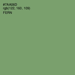 #7AA06D - Fern Color Image