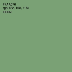 #7AA076 - Fern Color Image