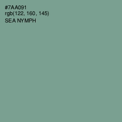 #7AA091 - Sea Nymph Color Image