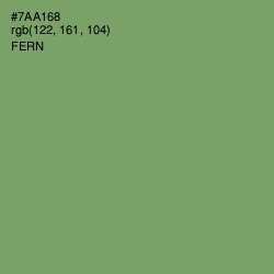 #7AA168 - Fern Color Image